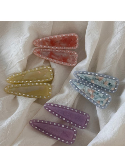 Beau - Sweet Style Beaded Triangle Hair Clip