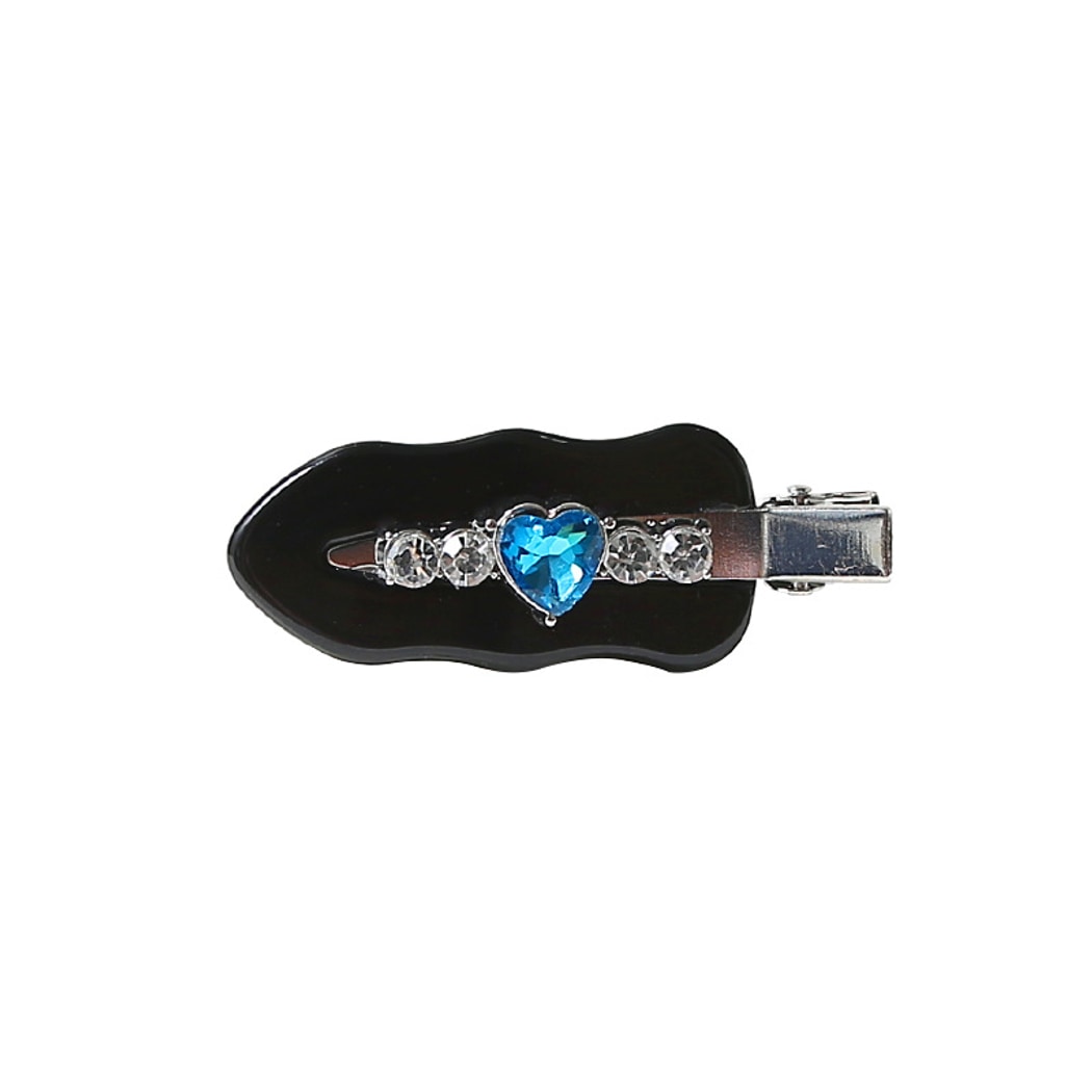 Beau - Modern Heart Accent Acrylic Side Barrette