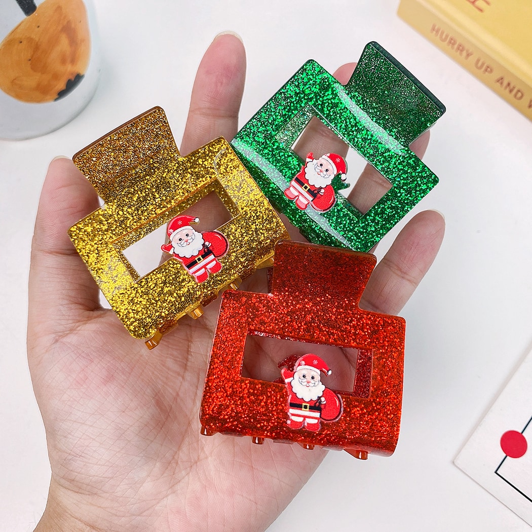 Beau - Cute Rectangle Christmas Claw Clip