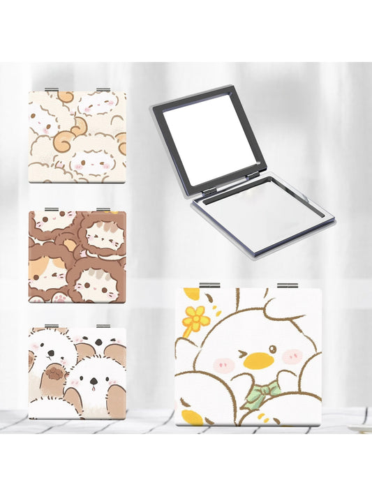 Mirroray - Cartoon Pet Print Foldable Compact Mirror