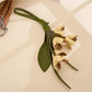 Keypus - Faux Leather Osmanthus Flower Bag Charm
