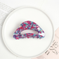 Beau - Acrylic Geometric Pattern Curved Claw Clip