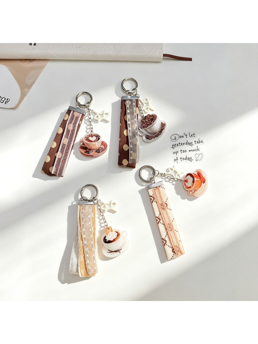 Keypus - Coffee Cup Acrylic Bag Charm Keychain