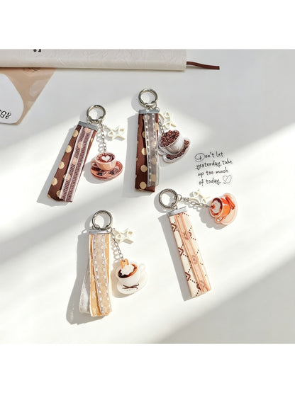 Keypus - Coffee Cup Acrylic Bag Charm Keychain