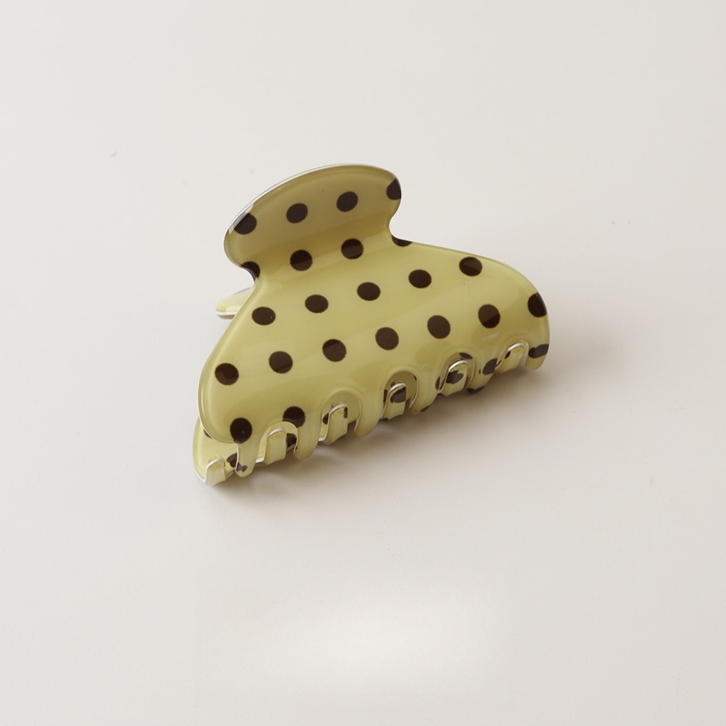 Beau - Simple Dot Pattern PVC Claw Clip