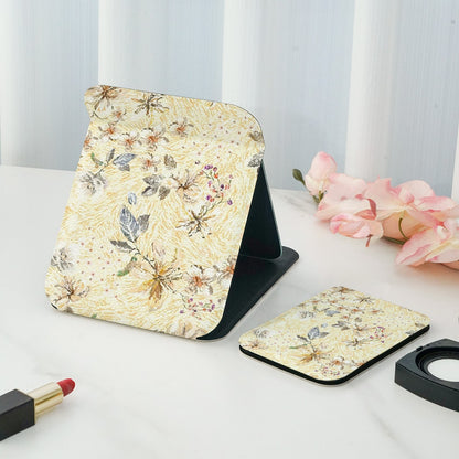 Mirroray - Floral Print Desktop Vanity Folding Makeup Mirror