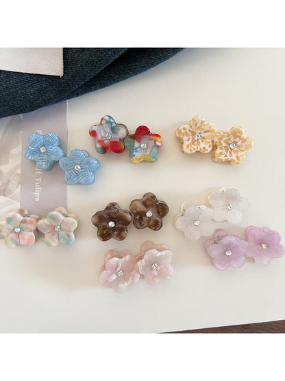 Beau - Mini Flower Shaped Hair Claw Clip