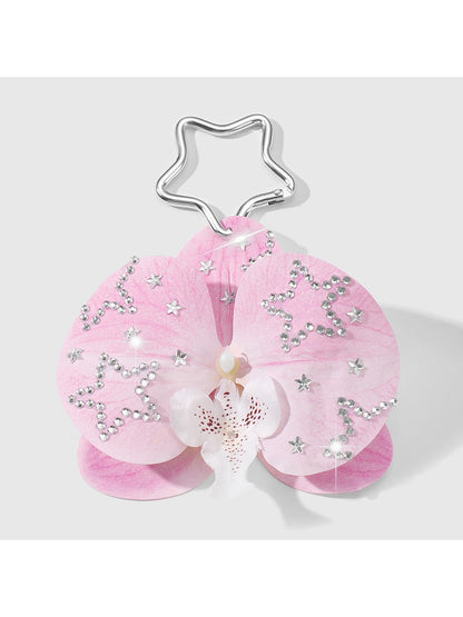 Keypus - Y2K Style Orchid Decorative Bag Charm Keychain