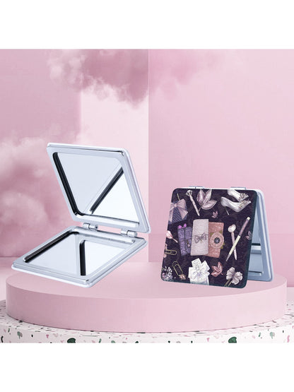 Mirroray - Cartoon Print Foldable Makeup Touch-Up Mirror