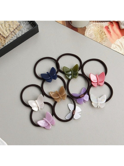 Gifty - Solid Colored Butterfly Hair Tie