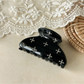 Beau - Floral Rhinestone Detail Plastic Claw Clip