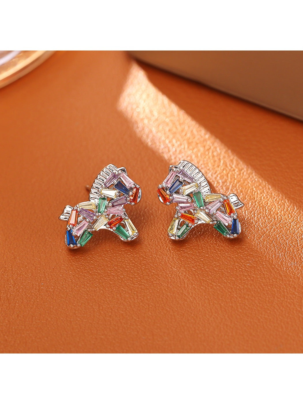 Earedge - Colorful Pony Earrings and Necklace