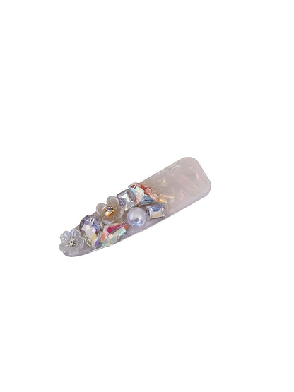 Beau - Sweet Style Floral Accent Side Hair Clip