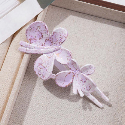 Beau - Marble Patterned Elegant Hair Clip