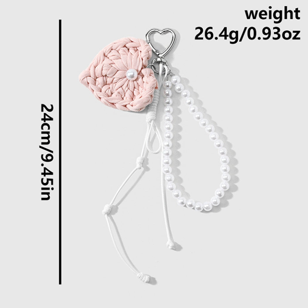 Keypus - Elegant Bow Beaded Charm Keychain