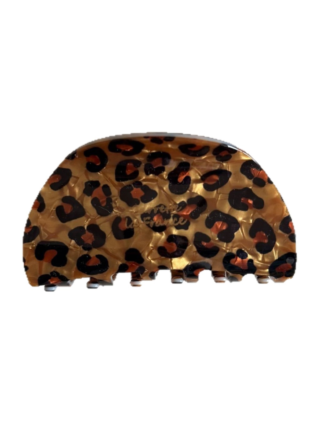 Beau - Leopard Print PVC Alloy Everyday Claw Clip