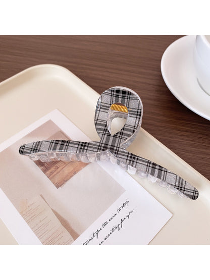 Beau - Transparent Grid Hair Clip