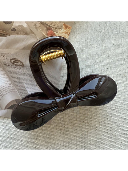Beau - Cutout Bow Tie Hair Claw Clip