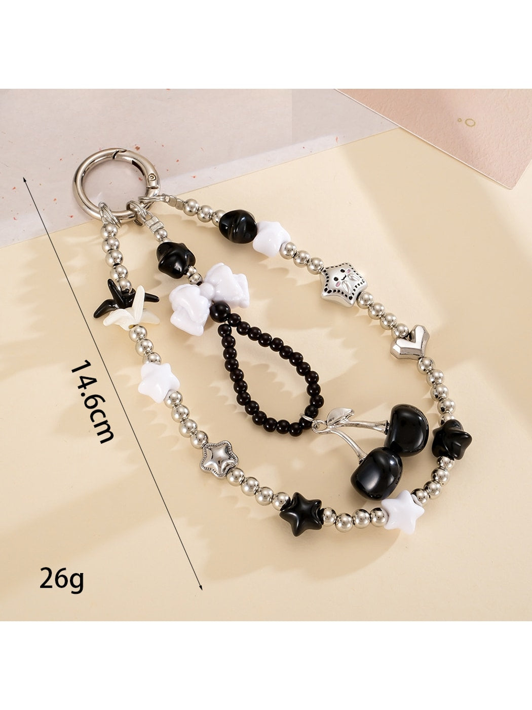 Keypus - Decorative Acrylic Bead Star Purse Charm Keychain