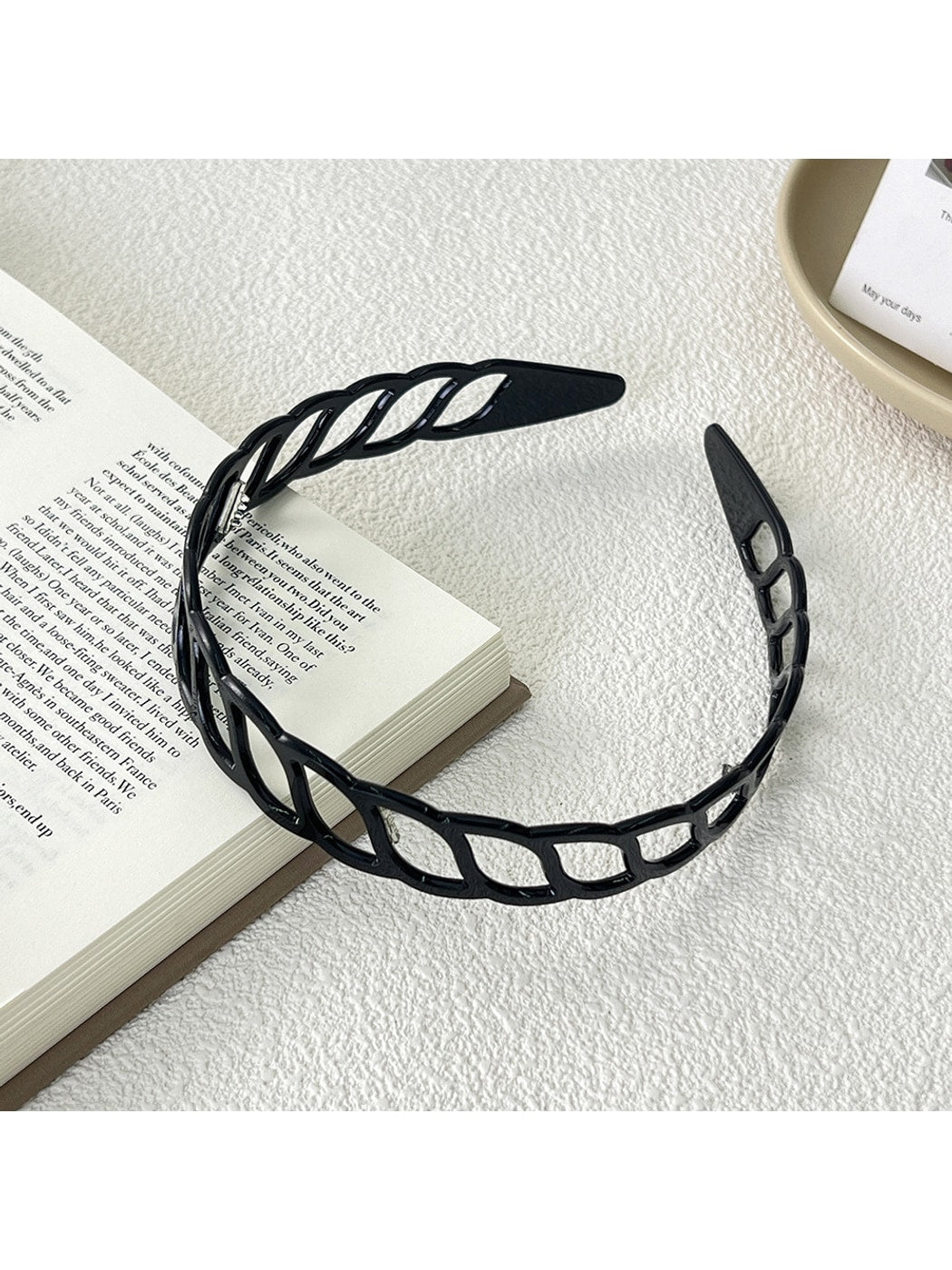 Gifty - Minimal Hollow Lattice Acetate Fiber Headband