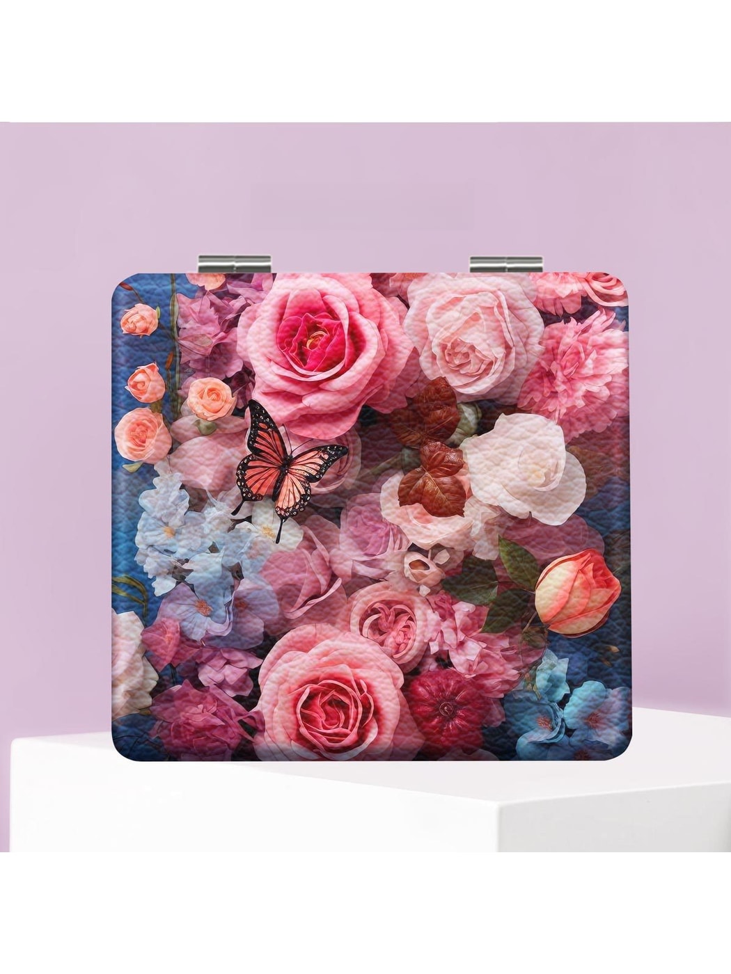 Mirroray - Portable PU Finish Foldable Makeup Mirror
