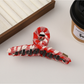 Beau - Plaid Fabric Bow Shape Claw Hair Clip