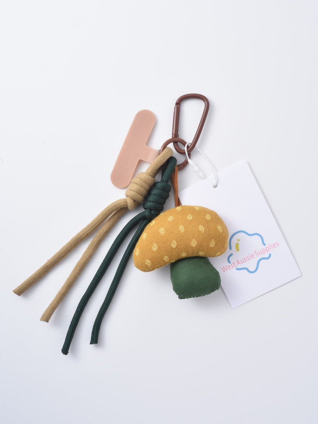 Keypus - Floral Patterns Colorful Mushroom Keychain
