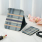 Mirroray - Plaid Pattern Folding Touch-Up Makeup Mirror