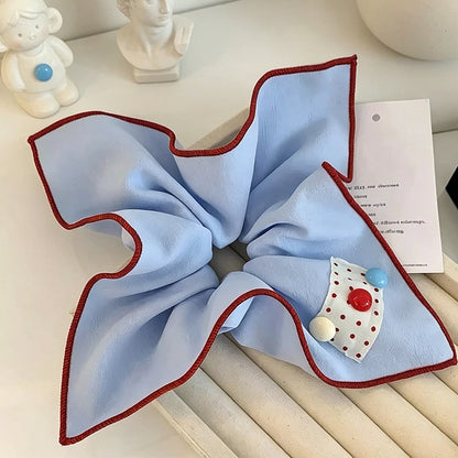 Gifty - Sweet Style Square Scarf Elastic Scrunchie