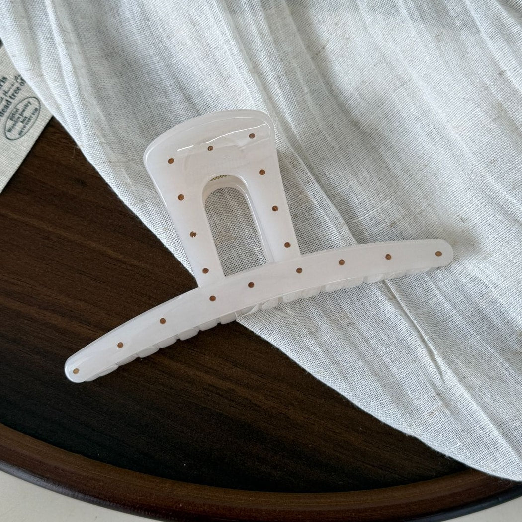 Beau - Polka Dot Geometric Hair Styling Claw Clip