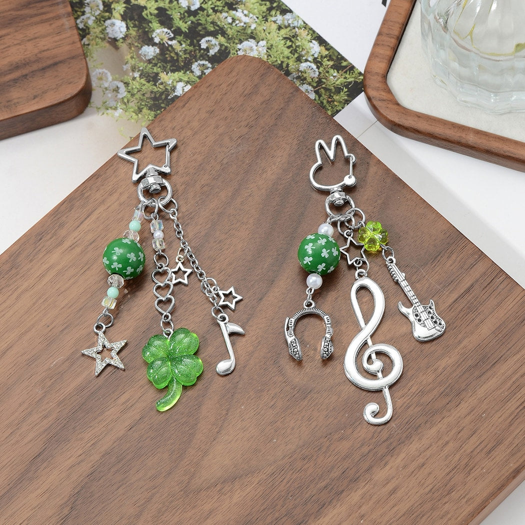 Keypus - Green Clover and Music Note Keychain