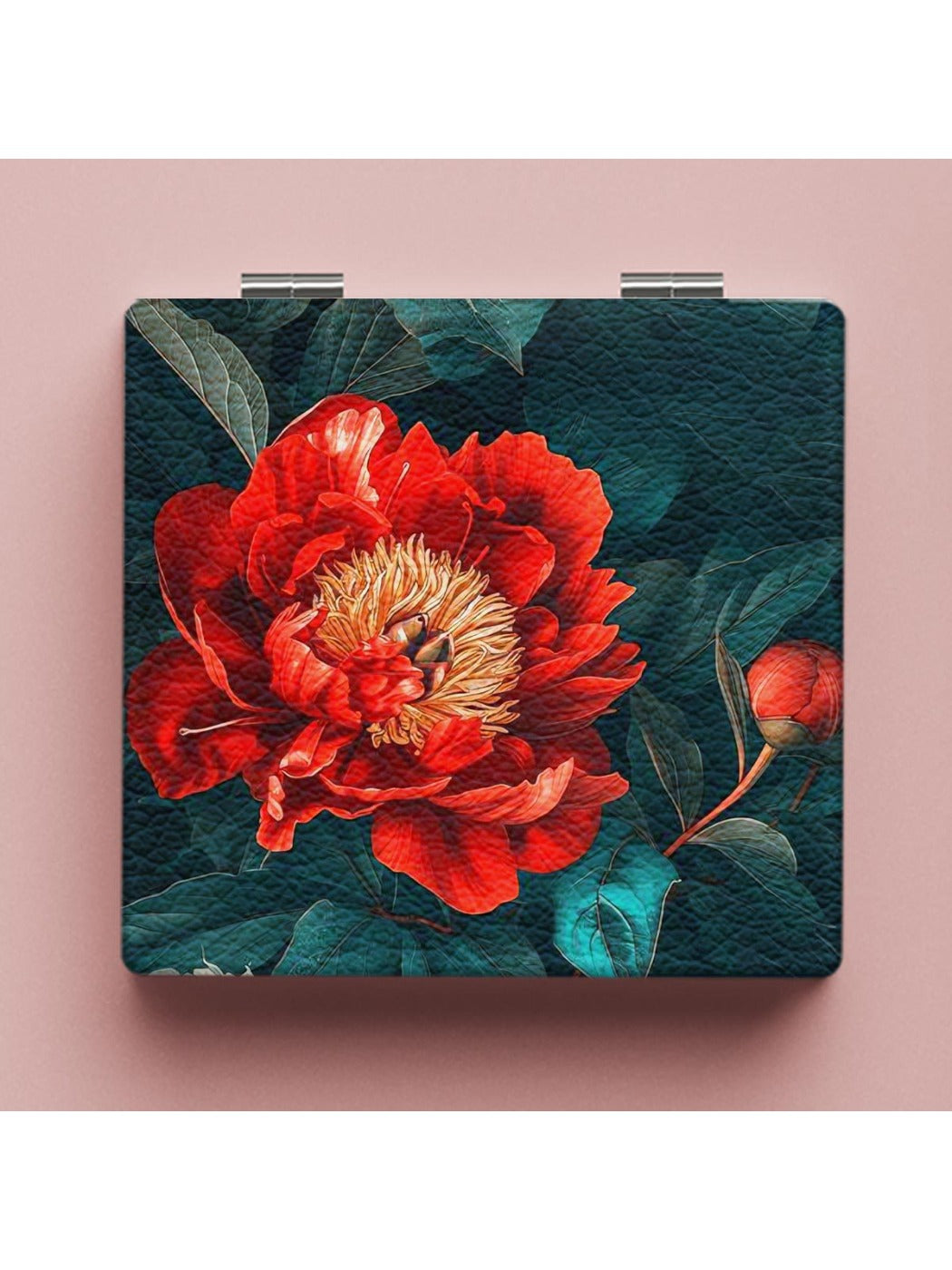 Mirroray - Portable Mirror with Floral Print