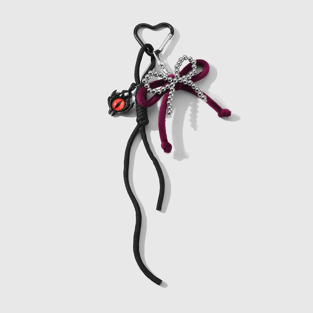 Keypus - Sweet Bow Heart and Star Keychain