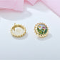 Earedge - Vintage Floral Stud Earrings
