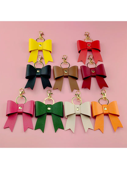 Keypus - Modern Simple Bow Shape Bag Charm Keychain