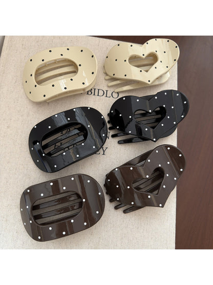 Beau - Oval Openwork Hair Claw Clip
