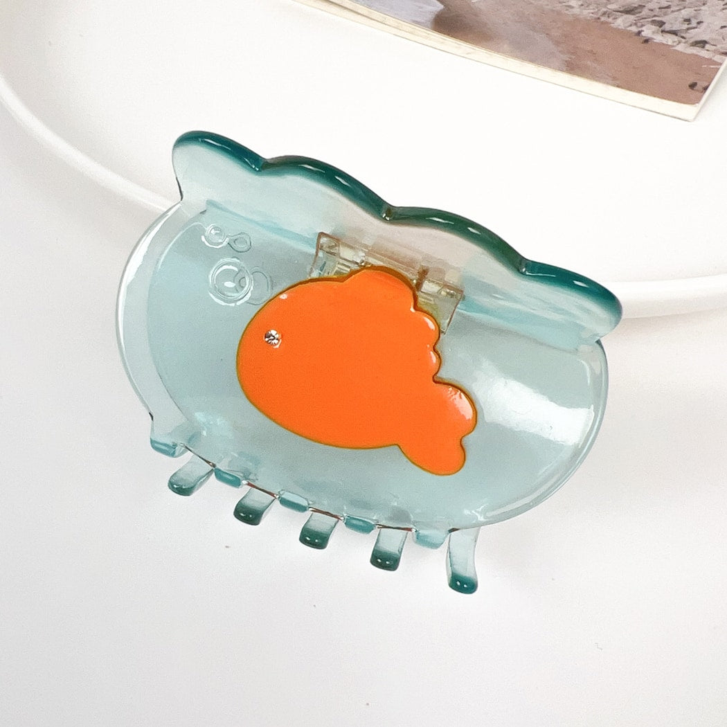 Beau - Polished Fish Tank Design Claw Clip