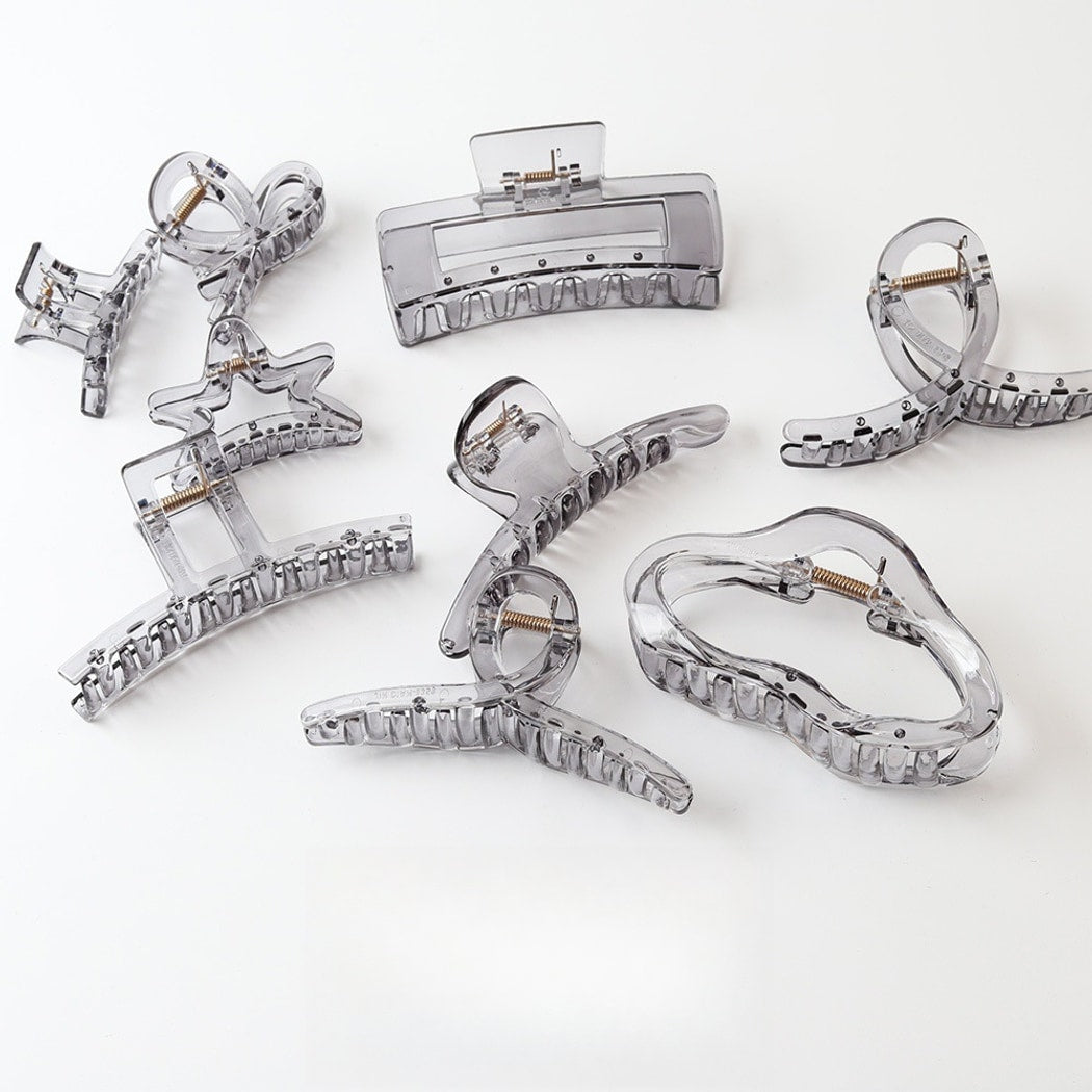 Beau - Transparent PC Geometric Style Claw Clip
