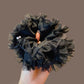 Gifty - Polyester Layered Ruffle Beaded Scrunchie