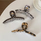 Beau - Vintage Marbled Crisscross Claw Clip