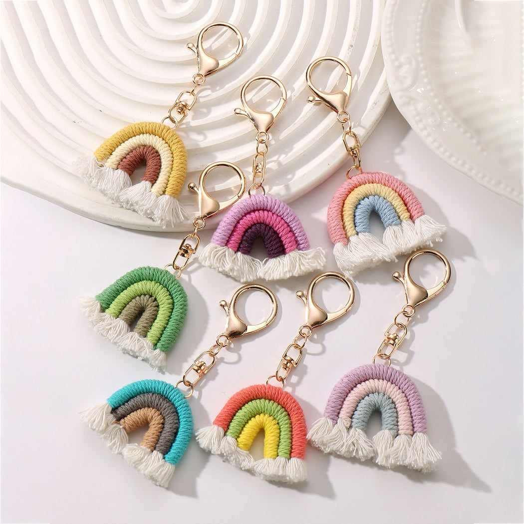 Keypus - Cute Rainbow Fringe Keychain