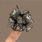 Gifty - Elegant Polka Dot Mesh Bow Ponytail Scrunchie