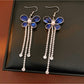 Earedge - Vintage Style Butterfly Drop Earrings