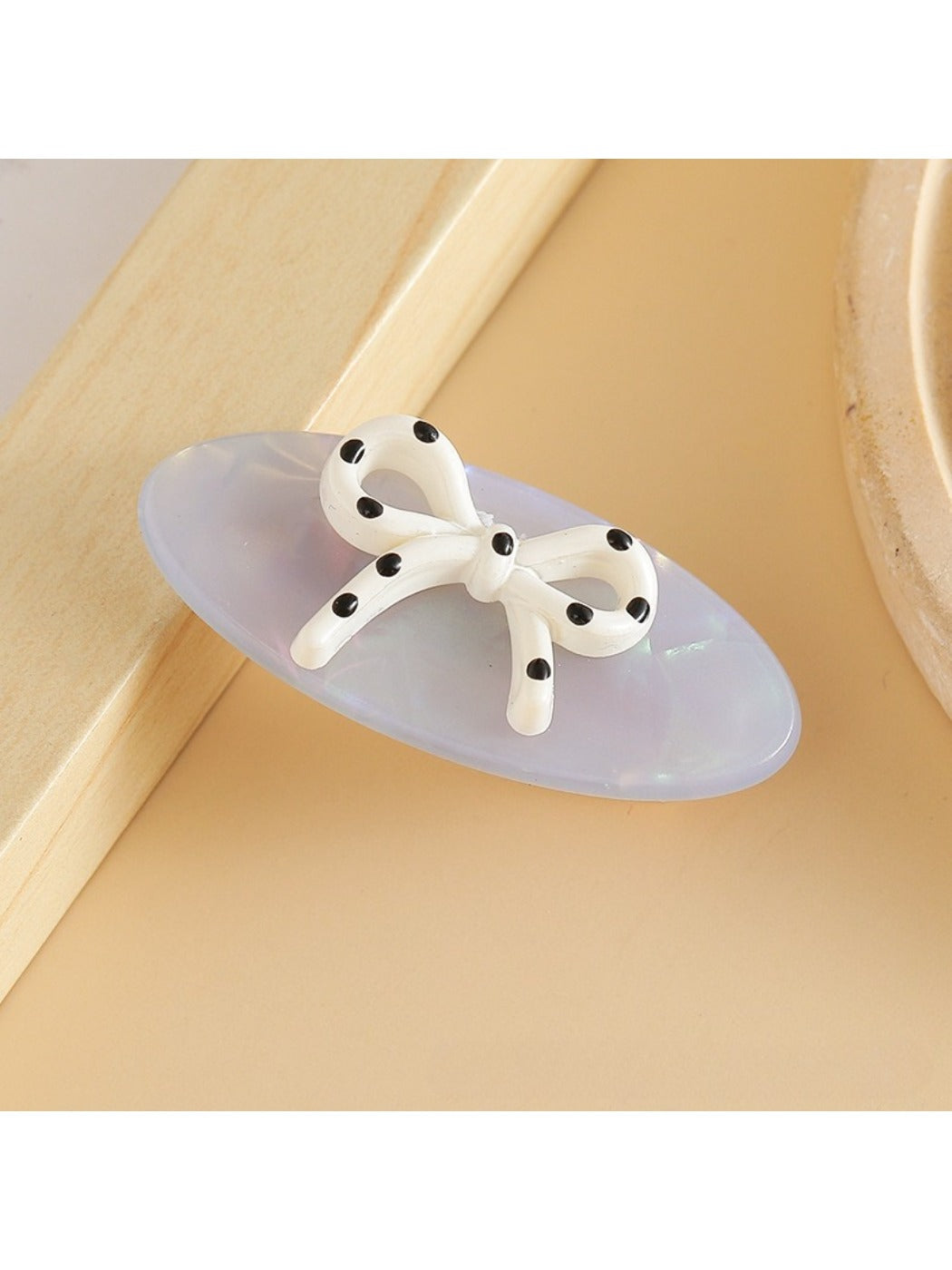 Beau - Elegant Oval Bow Hair Clip