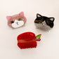 Beau - Apple and Cat Shape Glitter Claw Clip