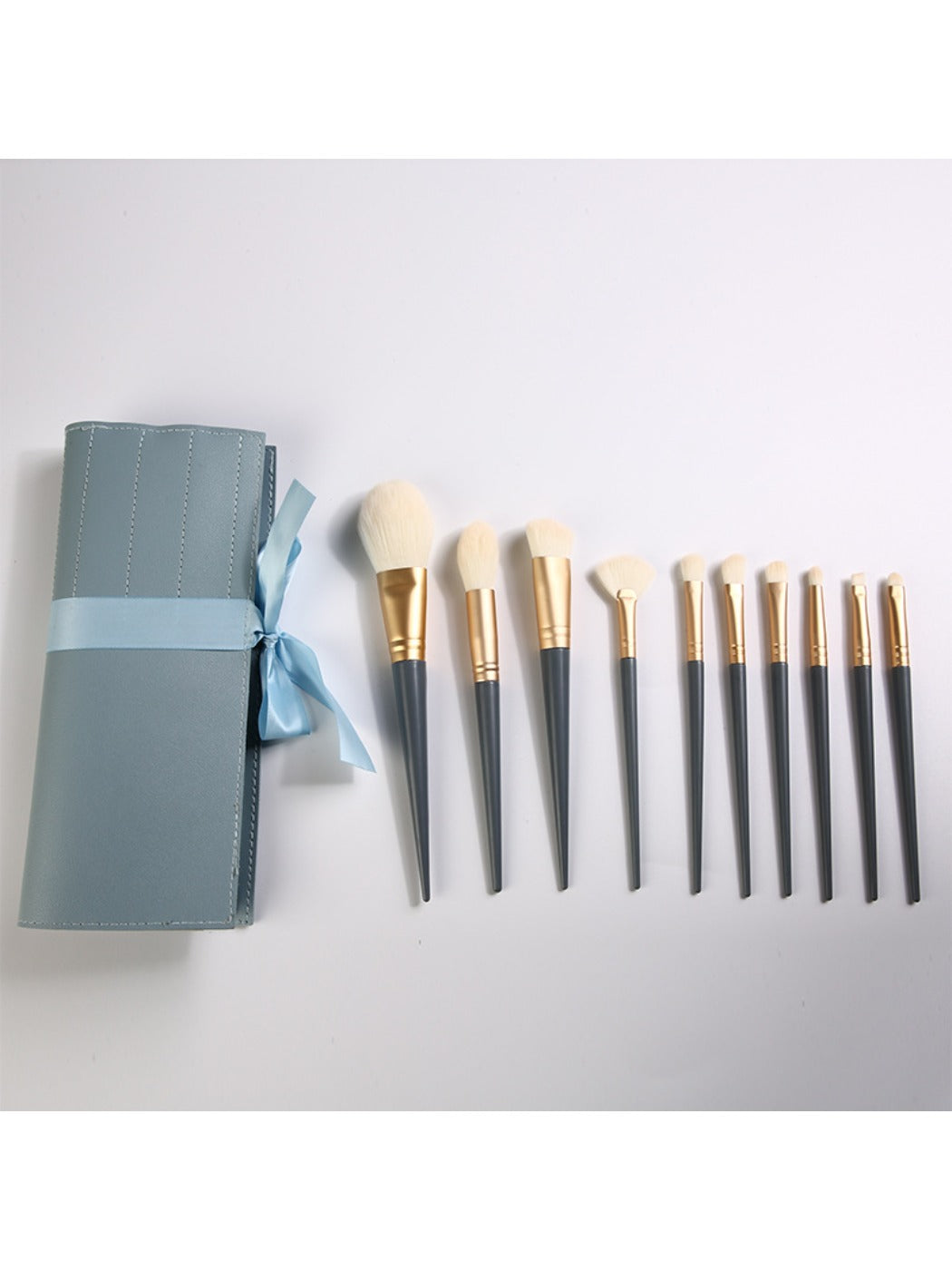 Smoosh - 10 Piece Blue Makeup Brush Set
