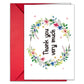 Carduria - Artistic Floral Thank You Greeting Card