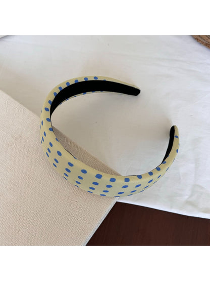 Gifty - Wide Polka Dot Fabric Covered Women's Headband