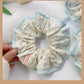 Gifty - Cute Floral Cream Scrunchie