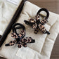 Beau - Vintage Leopard Print Flower Shaped Claw Clip